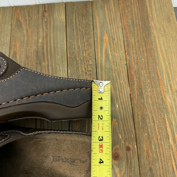 Flexus Clogs Size 38 Brown Anatomic Slip-on Casual Fall Comfort Shoes Women - Picture 9 of 9